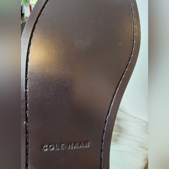 BRAND NEW Cole Haan Mens Pinch Penny Loafers Two Tone Brown Slip On Tassels Chic - Picture 7 of 16